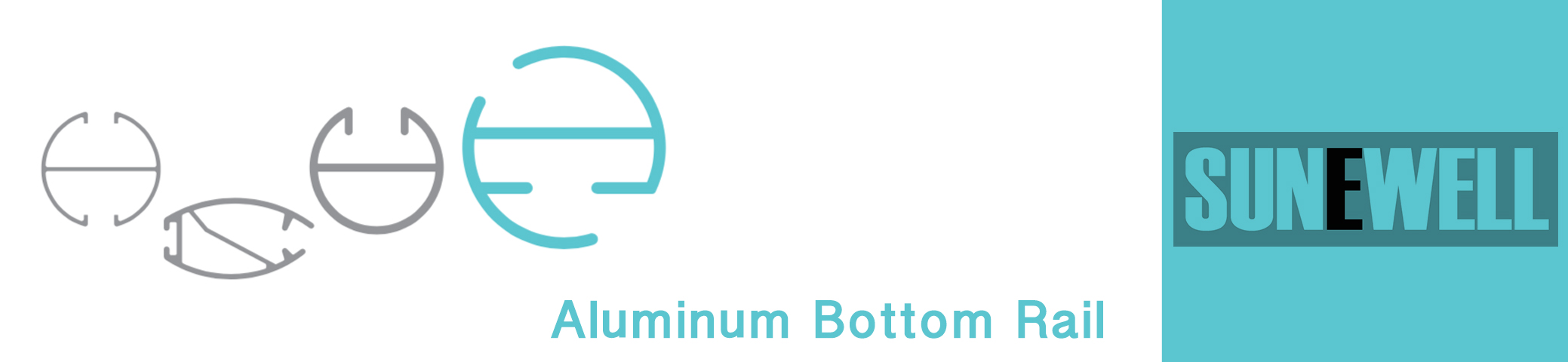 Rullegardiner Aluminium Bunnskinne Series