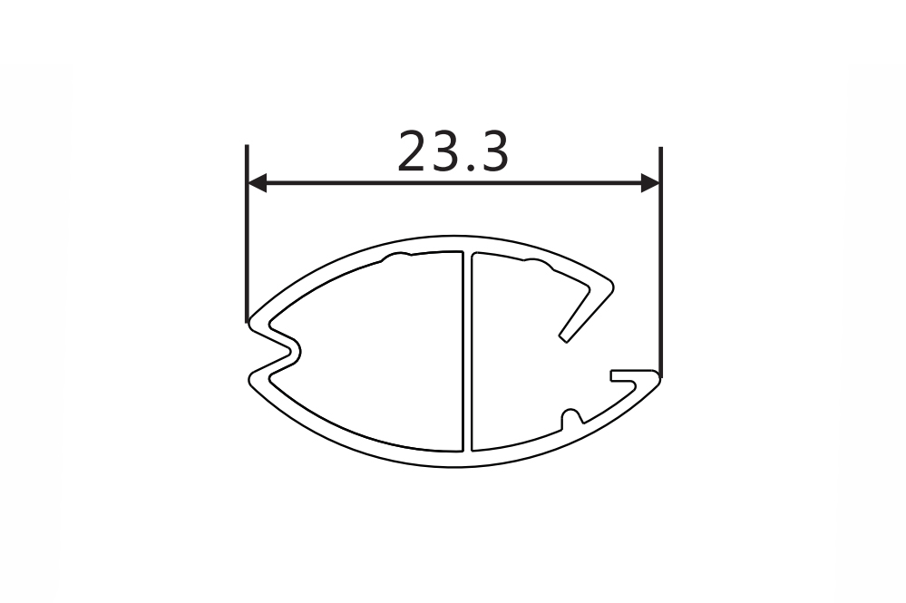 Sunewell-ท่ออลูมิเนียมสำหรับมู่ลี่-R-003-12