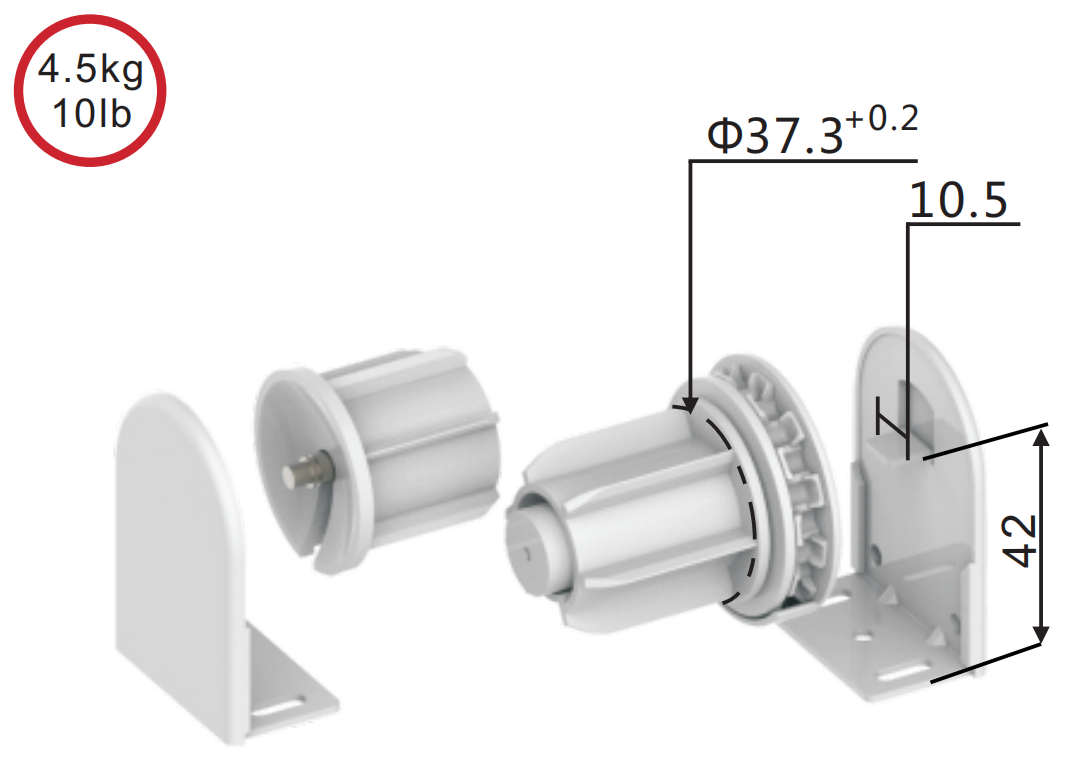 Sunewell Roller Blind Mechanism ZFADA38-30